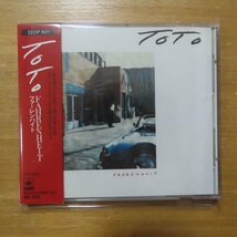 4988009528151;【CD/SONY初期3200円盤/箱帯】TOTO / ファーレンハイト　28DP-5040_画像1