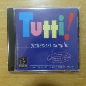 030911190620;【CD/REFERENCERECORDINGS】V・A / TUTTI! ORCHESTRAL SAMPLER　RR-906CD