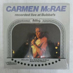 46055344;【US盤/シュリンク】Carmen McRae / Recorded Live At Bubba's