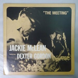 14027627;【Denmarkオリジナル/東芝赤盤ベタラベル】Jackie McLean Featuring Dexter Gordon / The Meeting Vol. 1