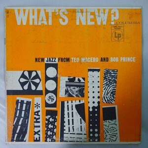 14027628;【US盤/COLUMBIA/6EYE/深溝/MONO/マト1C1B】Teo Macero / Bob Prince / What's New? (New Jazz From Teo Macero And Bob Prince)