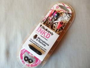 新品◆SkullCandy INK'D イヤホン◆PINK◆サーフィン/スノーボード/スケートボード/BMX