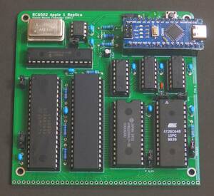 RC6502 部品取付済基板 ICと Arduino Nano ｖ3.0あり APPLE-1 WoZ Monitor APPLE BASIC KRUSADER MOS6502 ウォズニアック ジョブズ drbsl