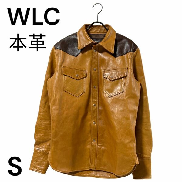 WLC レザージャケット 革ジャン 本革 日本製 オレンジ ブラウン キャメル