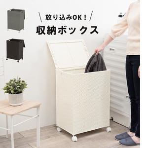  with casters storage box -RUD 43×29×58cm gray 