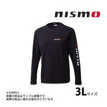 NISMO ニスモ ロング スリーブ Tシャツ ブラック 黒 3Lサイズ KWA00-50R29 数量限定 (660192674_画像1