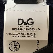 ドルチェ&ガッバーナ D&G ニット セーター カーディガン 長袖 ウール ボーダー柄 ネイビー グレー メンズ M〜L_画像7