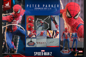 残り1個★3000円引★新品 ホットトイズ ビデオゲーム〜 Marvel's Spider-Man2 ピーターパーカー スパイダーマン アドバンスドスーツ2.0