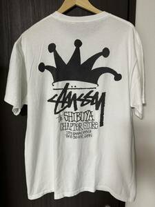 ステューシー 渋谷チャプトオープン記念限定Tシャツ Lサイズ 即完売Tシャツ stussy STUSSY クラウン 王冠 ストリート オールドステューシー