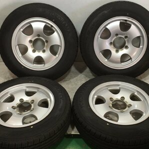 8～9分山 ヨコハマ GEOLANDER G058 175/80R16 91S 2020年 メーカー不明アルミ 16x5.5J +20 5H 139.7 ハブ径110ｍｍ 4本 ノーマルタイヤ の画像1