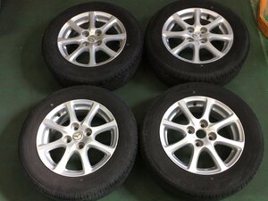 8分山 ダンロップ EC204 175/65R14 82S 2020年 マツダ純正 14x4.5J +40 4H 100 ハブ径54ｍｍ 4本 ノーマルタイヤ