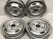 希少！ 三菱 ミニキャブ 12x3.5J 4H 114.3 ハブ径56ｍｍ 4本 スチールホイール 鉄ホイール_画像1