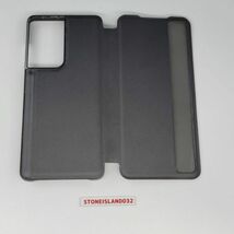 Gａｌａｘｙ Ｓ21 Uｌｔｒａ 5Ｇ 携帯ケース レザー ブラック 手帳型 小窓フリップ 携帯関連ツールシリーズ E472_画像4