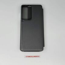 Gａｌａｘｙ Ｓ21 Uｌｔｒａ 5Ｇ 携帯ケース レザー ブラック 手帳型 小窓フリップ 携帯関連ツールシリーズ E472_画像2
