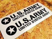 ☆U.S.ARMY-1☆USアーミーステッカー/世田谷ベース/ステンシルシール/ハーレー_画像1