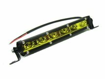 12V 24V 7インチ 18W アルミ バーライト LED ワークライト 作業灯 フォグ CREE イエロー 黄色 防水 ジムニー ランクル サーフ パジェロ E_画像3