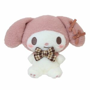 ◆新品　マイメロディ　My Melody　プラッシュドール　S　ぬいぐるみ〈ほわモカチェック〉　サンリオ　sanrio