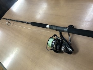 現状品 セット メロン屋工房 True Blue/Fanatic Casting 83MH 竿＆DAIWA ダイワ スピニングリール SALTIGA ソルティガ DOGFIGHT6.2 (M6306)