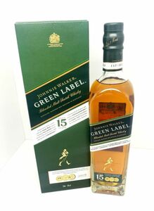 【未開栓】JOHNNIE WALKER GREEN LABEL ジョニーウォーカー グリーンラベル 15年 スコッチ ウイスキー 700ml 43%