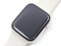 【中古】 アップル Apple Watch SE 第2世代 GPSモデル 44mm MNJX3J/A アップルウォッチ スマートウォッチ 腕時計 スターライトアルミニウム_画像3