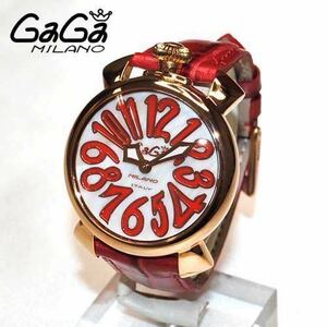 ガガミラノ マヌアーレ40MM 5021.5 クォーツ レディース【電池交換済】