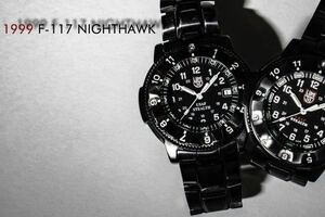 【未使用】LUMINOX ルミノックス 3400 SERIES NIGHTHAWK ナイトホーク F-117 STEALETH 腕時計【電池交換済】