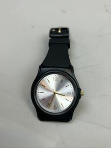 ★動作確認済★ J-AXIS BKベルト腕時計 ブラックベルトウォッチ 軽量 薄型 シンプル