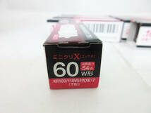 SH4691【ミニクリプトン電球 】10本★東芝 ミニクリX エックス KR100/110V54WXE17 T形 60W形★E17口金★10%節電設計タイプ★未使用★_画像5