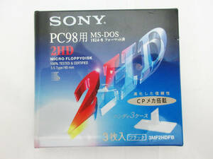 A506【フロッピーディスク】SONY 3MF2HDFB★3枚入★3.5インチ 2HD 3枚パック★ソニー★未使用品★