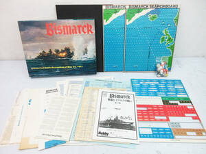 F8651【ボードゲーム】戦艦ビスマルクの戦い BISMARCK May 23,1941★1978年製造 当時物 レトロ シミレーションゲーム★保管品