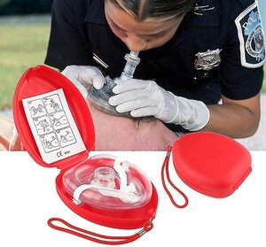 SH4667[ Rescue mask ]1 piece * pocket less site-ta-* with strap . hard case * emergency place . human work ..* approximately 120g* unused *