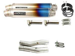 カワサキ ZZR400 ZZR600 1990-2008 LCIPARTS LCI ラウンドフルチタン スリップオン マフラー