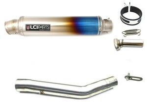 カワサキ Z750 2007-2012 LCIPARTS LCI ラウンドフルチタン スリップオン マフラー