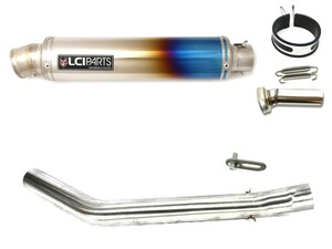 カワサキ 1400GTR 2008-2016 LCIPARTS LCI ラウンドフルチタン スリップオン マフラー