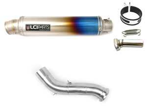 KTM DUKE 790 2018-2022 LCIPARTS LCI ラウンドフルチタン スリップオン マフラー