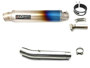 ヤマハ YZF-R6 1999-2002 LCIPARTS LCI ラウンドフルチタン スリップオン マフラー