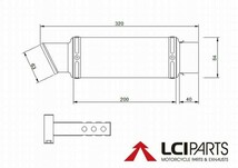 スズキ バンディット400 Bandit400 (GK7AA) LCIPARTS LCI ショートカーボン スリップオン マフラー_画像3