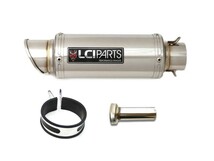 汎用　LCIPARTS　ショートステンレスマフラー　差込径50.8mm_画像1