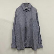 Calvin Klein Jeans カルバンクライン 長袖シャツ チェックシャツ サイズM ブルー 青 メンズ トップス 最落なし （Q11）_画像1