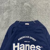 Hanes ヘインズ スウェット トレーナー サイズ150 ネイビー 紺色 キッズ 子供服 トップス 最落なし （I12）_画像3