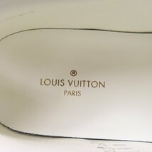 68045★1円スタート★LOUIS VUITTON ルイヴィトン 未使用品 靴 スニーカー モノグラム柄 7 26cm LVオリライン スリッポン レザー ネイビー_画像9