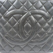 68061★1円スタート★CHANEL シャネル 外綺麗 マトラッセ 復刻トート デカココマーク S金具 ヴィンテージ トートバッグ キャビアスキン_画像6