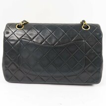 68150★1円スタート★CHANEL シャネル 中美品 Wフラップ25 マトラッセ ターンロック ココマーク チェーンショルダーバッグ ラムスキン_画像2