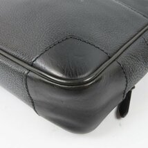 68370★1円スタート★Dunhill ダンヒル 中極美品 クラッチバッグ セカンドバッグ レザー ブラック_画像3