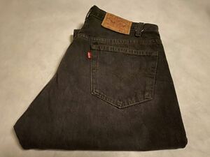 W34 先染め ブラック 80s USA製Levis 501-0658 ビンテージ リーバイス デニム パンツ 黒 505 XX 90s 赤耳 506 大戦 片面 BIGE 66前期 60s