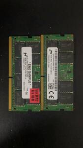 1円からスタート　QNAP純正品　32GB (16GB 2枚組) PC4-2133P DDR4-2133 MT Micron純正