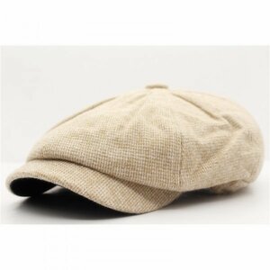 キャスケット帽子 シンプル ツイード風 杢 綿ポリ キャップ ハンチング帽子 56cm~60cm メンズ ・レディース BE 秋冬 KC15-4