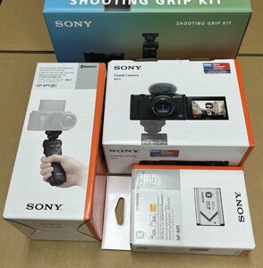 【在庫処分特価】【展示極美品】【あすつく】SONY☆VLOGCAM ZV-1G シューティンググリップキット (B) [ブラック]