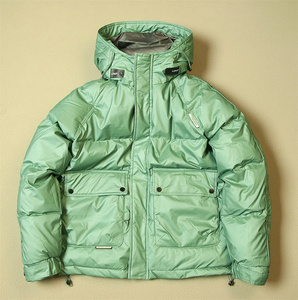 NFY351-2XL　メンズ 厚手アウターフード　防風防寒　高品質ダウンジャケット ヨーロッパ発売 　ショートコート　緑