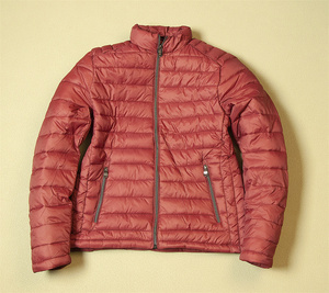 NFY357-XL キルティングジャケット メンズ プレミアム中綿　薄手　軽量 防風　立ち襟　秋冬 20Dナイロ素材　 赤色　